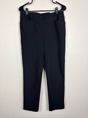Chicos Pants Brigitte Slim Leg Women 6 Black So Slimming NWT Business Casual NWT